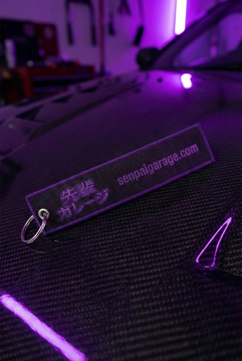 Senpai Garage Woven Keychain-PRE ORDER- in stock March 25