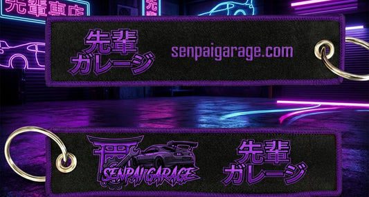 Senpai Garage Woven Keychain-PRE ORDER- in stock March 25